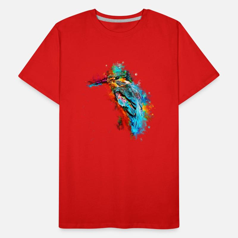 gxp oiseau de glace kingfisher eau éclaboussures T-shirt bio Premium Homme