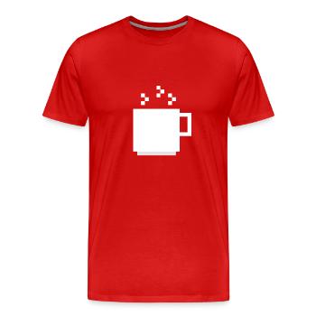 Cup - Men's Premium Organic T-Shirt - red - Front - Damien (186cm)