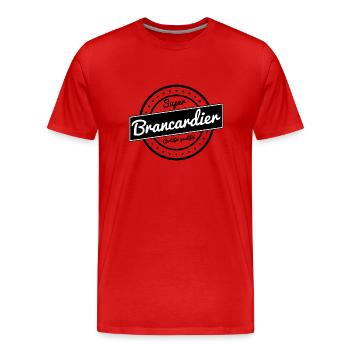 Super brancardier - T-shirt bio Premium Homme - rouge - Devant - Damien (186cm)