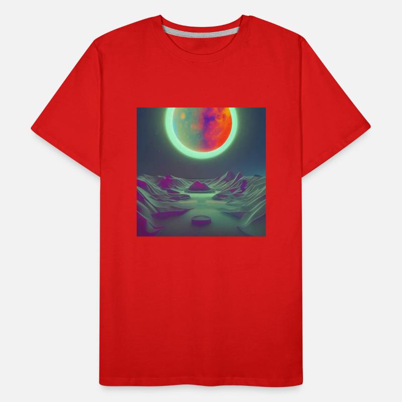 Solar Eclipse On An Exoplanet Men's Premium Organic T-Shirt