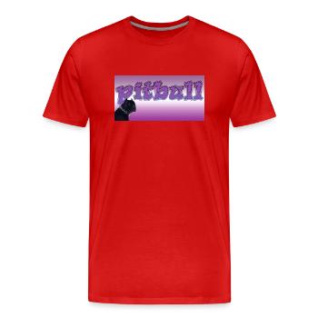 logo - T-shirt bio Premium Homme - rouge - Devant - Damien (186cm)