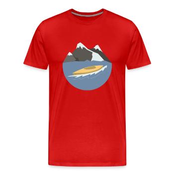 Wassersport - Männer Premium Bio T-Shirt - Rot - Vorne - Damien (186cm)