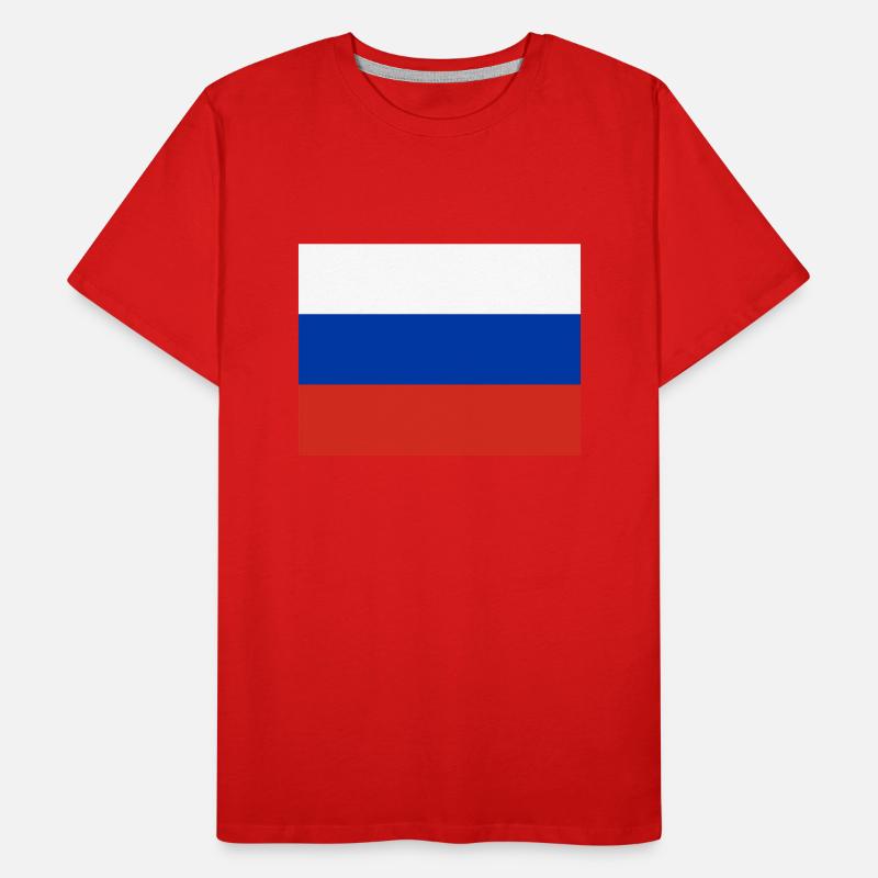 Drapeau russe T-shirt bio Premium Homme