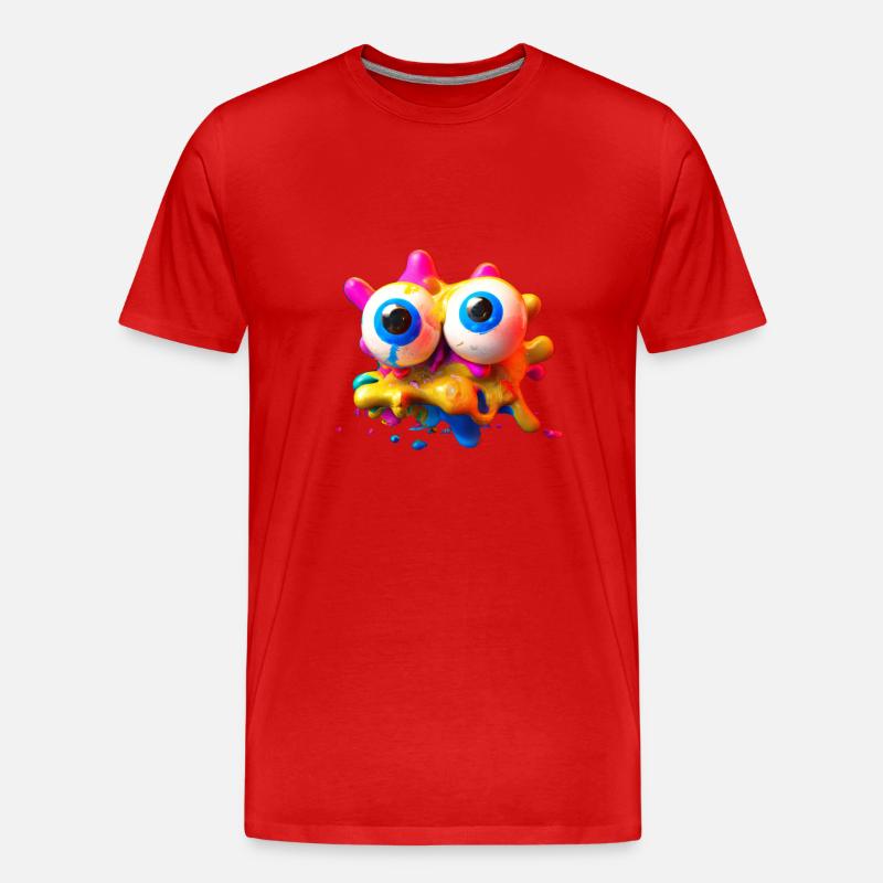 Außerirdischer - Männer Premium Bio T-Shirt - Rot