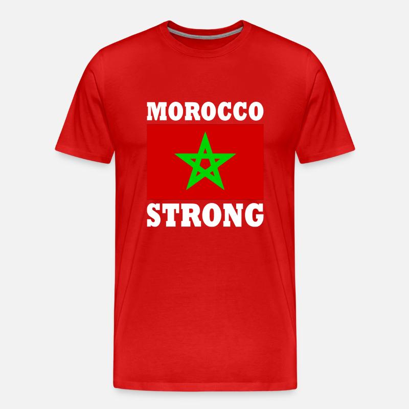 Morocco strong - Männer Premium Bio T-Shirt - Rot