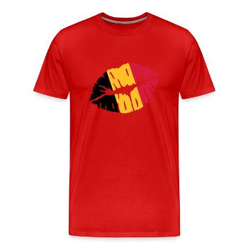 Belgien - Männer Premium Bio T-Shirt - Rot - Vorne - Damien (186cm)