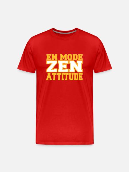 EN MODE ZEN - T-shirt bio Premium Homme - rouge