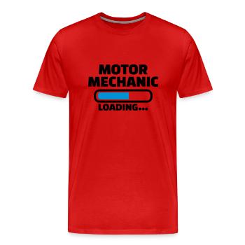 Mechatroniker - Männer Premium Bio T-Shirt - Rot - Vorne - Damien (186cm)