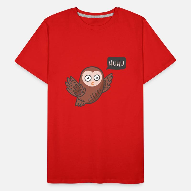 Eule Männer Premium Bio T-Shirt