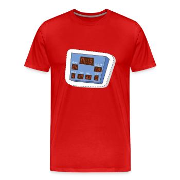 Ballsport - Männer Premium Bio T-Shirt - Rot - Vorne - Damien (186cm)