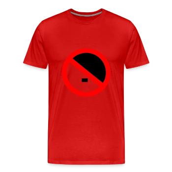 Gegen rechts - gegen nazis - Männer Premium Bio T-Shirt - Rot - Vorne - Damien (186cm)