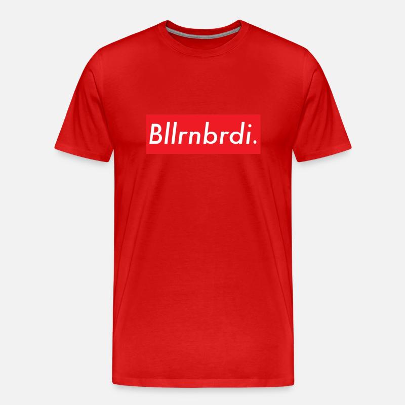 BLLRNBRDI Logo - Männer Premium Bio T-Shirt - Rot