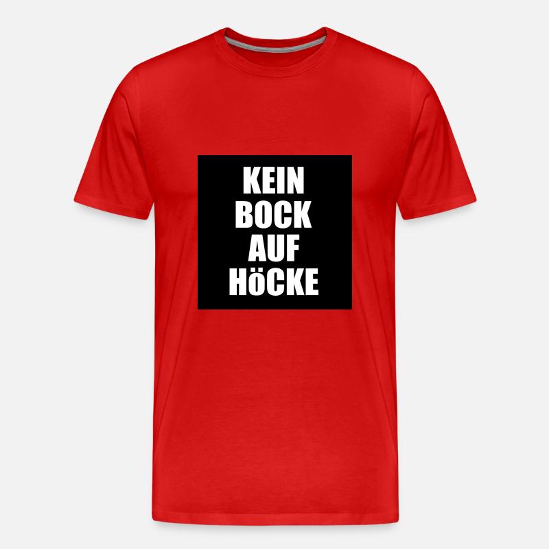 kein bock auf höcke - Männer Premium Bio T-Shirt - Rot