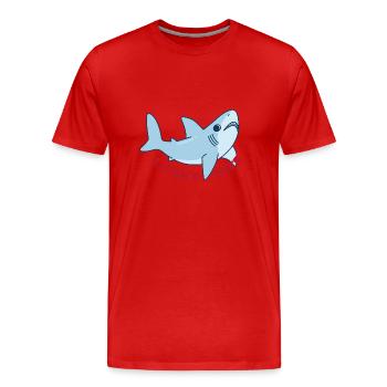 Meerestiere - Männer Premium Bio T-Shirt - Rot - Vorne - Damien (186cm)