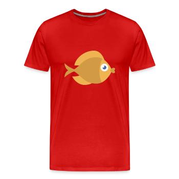 Meerestiere - Männer Premium Bio T-Shirt - Rot - Vorne - Damien (186cm)