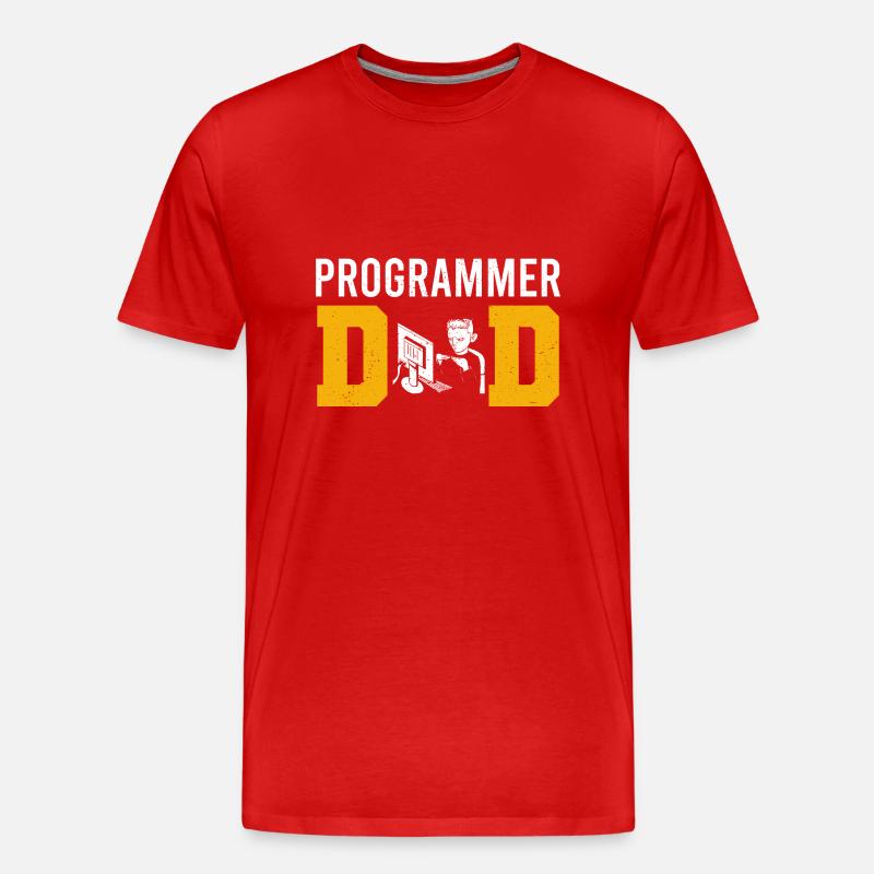 Programmierer Programmierung Informatik Computer - Männer Premium Bio T-Shirt - Rot