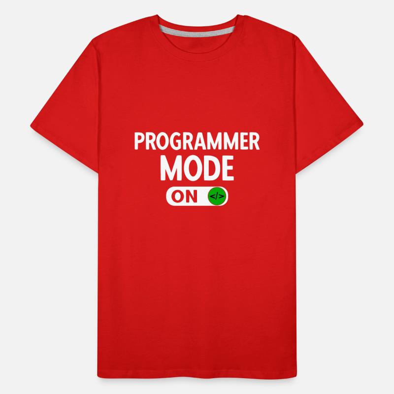 Programmierer Programmierung Informatik Computer Männer Premium Bio T-Shirt