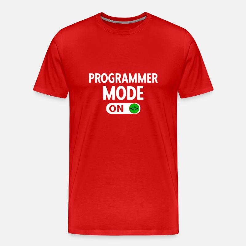 Programmierer Programmierung Informatik Computer - Männer Premium Bio T-Shirt - Rot
