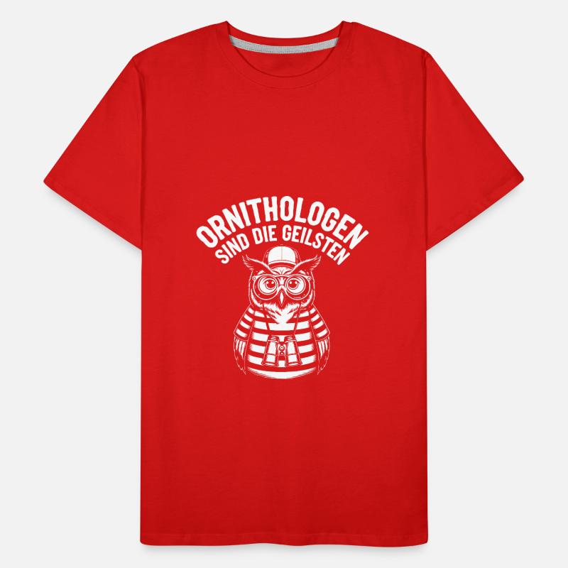 Ornithologen sind die Coolsten lustige Eule Männer Premium Bio T-Shirt