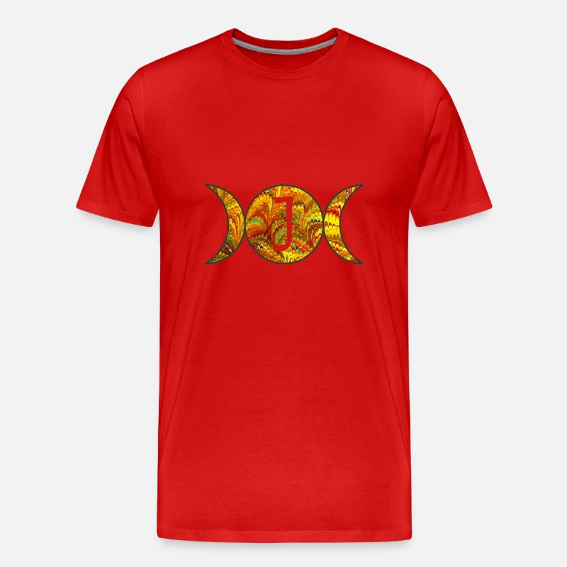mondphasen e 38 j - Männer Premium Bio T-Shirt - Rot