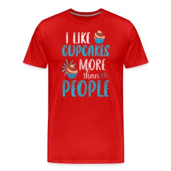 Pastry Bakers Baking Sweets - Men's Premium Organic T-Shirt - red - Front - Damien (186cm)