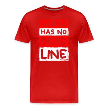 Fate Positive Motivation - Men's Premium Organic T-Shirt - red - Front - Damien (186cm)