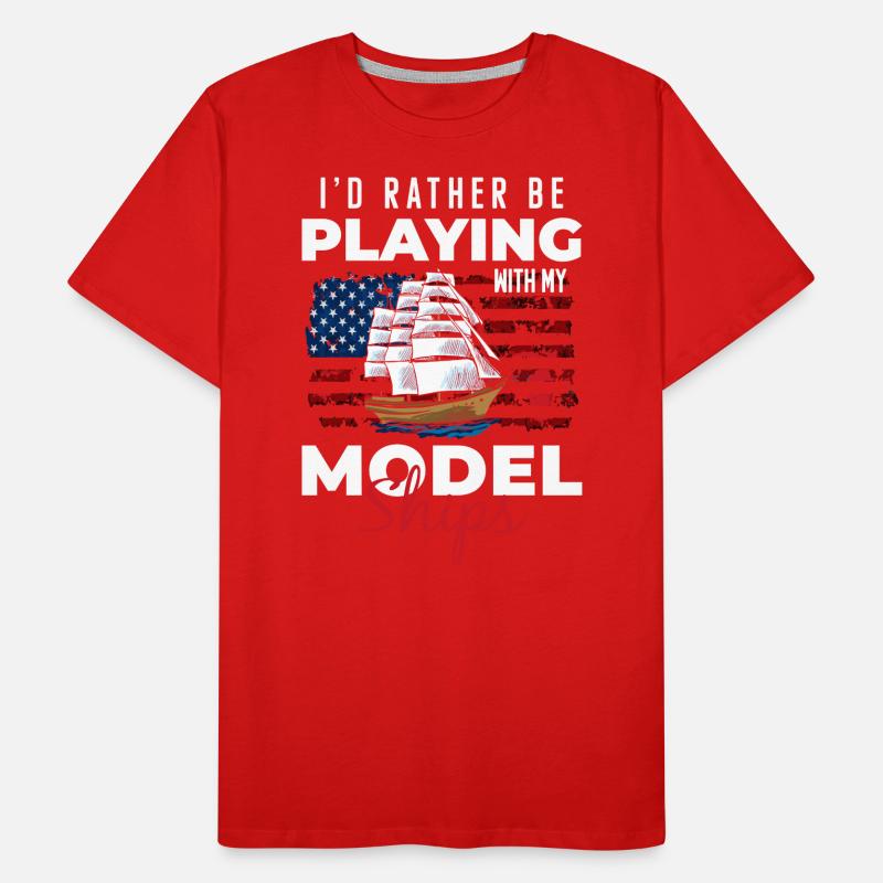 Schiff Miniatur Segelboot Rc Boot Männer Premium Bio T-Shirt