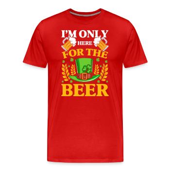 Irish Dublin Travel Celtic - Men's Premium Organic T-Shirt - red - Front - Damien (186cm)