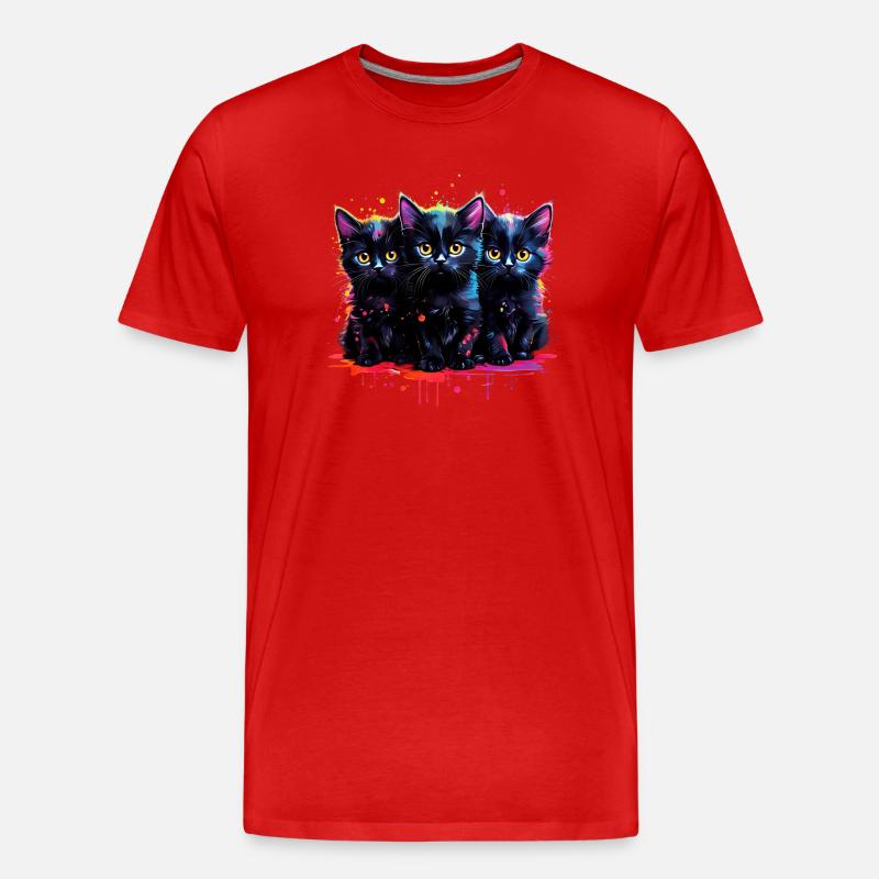 Drei Kätzchen - Männer Premium Bio T-Shirt - undefined