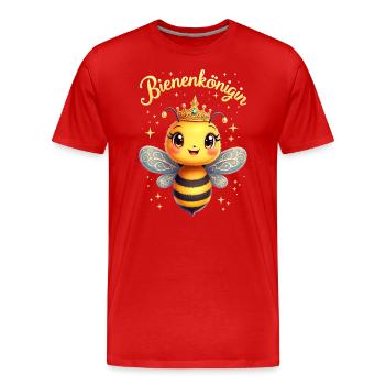 Bienenkönigin Kostüm Biene süß Bienen Fasching - Männer Premium Bio T-Shirt - Rot - Vorne - Damien (186cm)