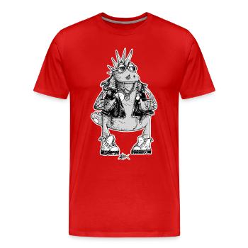 Casimir was a punk - T-shirt bio Premium Homme - rouge - Devant - Damien (186cm)