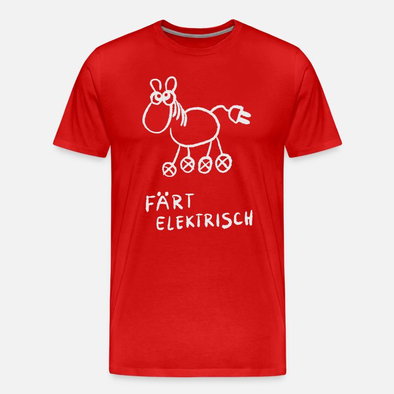 Färt Elektrisch - Männer Premium Bio T-Shirt - Rot