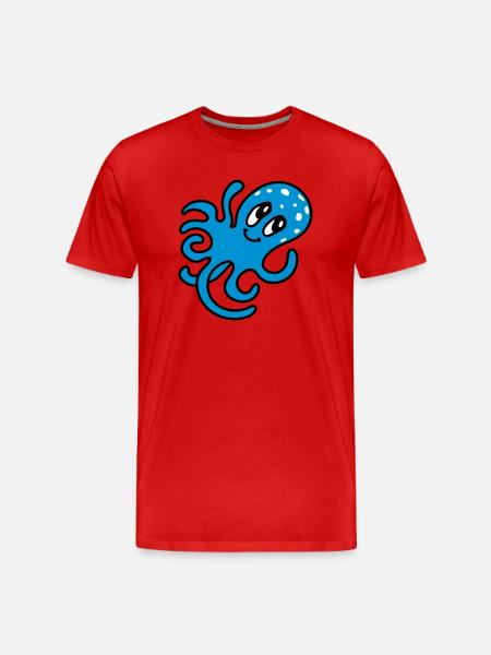 Octopus - Octopus 3 - Men's Premium Organic T-Shirt - red
