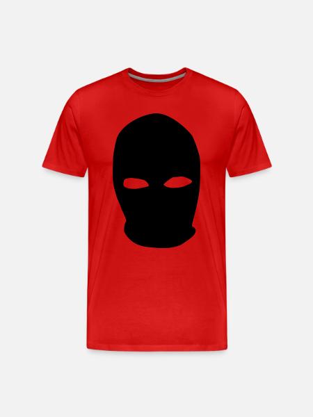 Balaclava - Men's Premium Organic T-Shirt - red