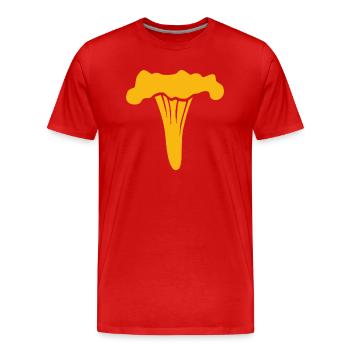 champignons champignons vegetables3 veggie veggie champignons - T-shirt bio Premium Homme - rouge - Devant - Damien (186cm)