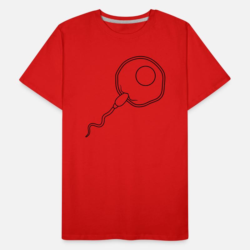 fertilization egg insemination egg sperm sperm Men's Premium Organic T-Shirt