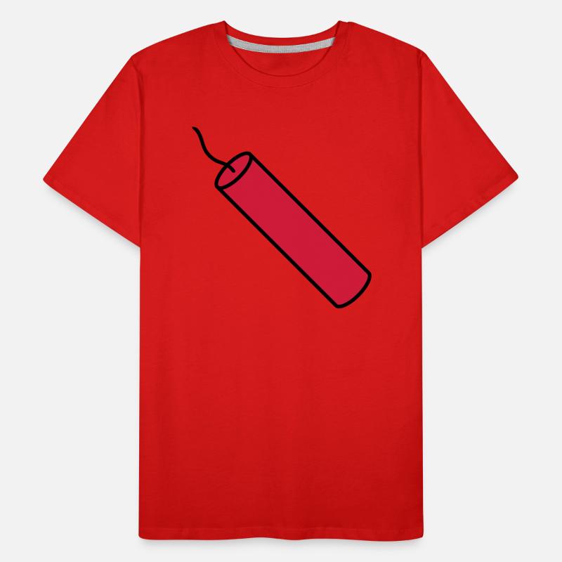anzuenden stange tnt dynamit explodieren explosion Männer Premium Bio T-Shirt