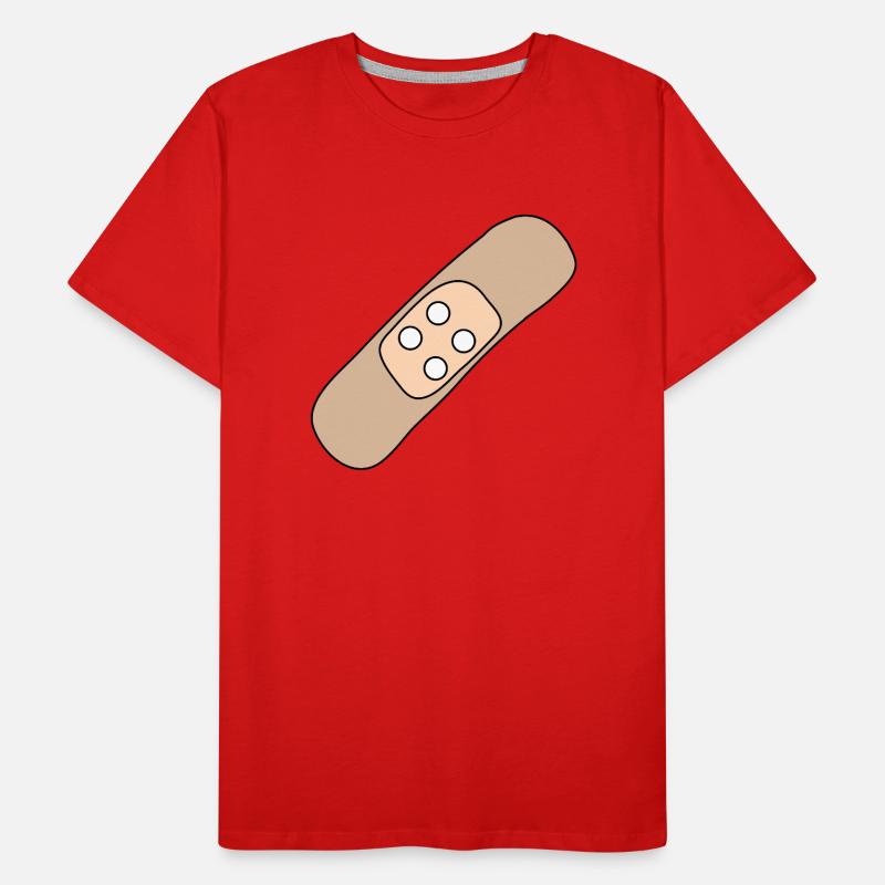Patch, blessure, blessure, guérison, idée cadeau T-shirt bio Premium Homme