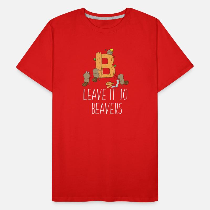 Beaver Dam - Engineer - Gift Men's Premium Organic T-Shirt