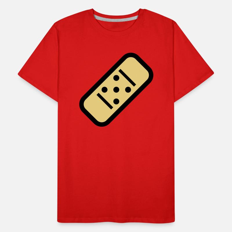 Comic Pflaster Männer Premium Bio T-Shirt