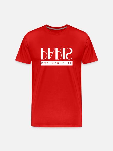 one night in paris - Men's Premium Organic T-Shirt - red