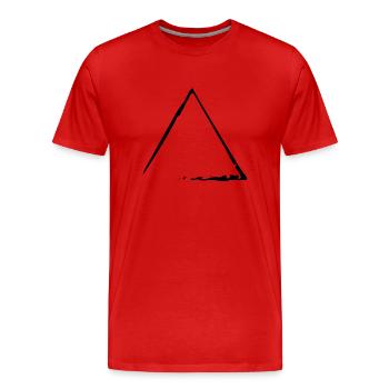 Élément feu - T-shirt bio Premium Homme - rouge - Devant - Damien (186cm)