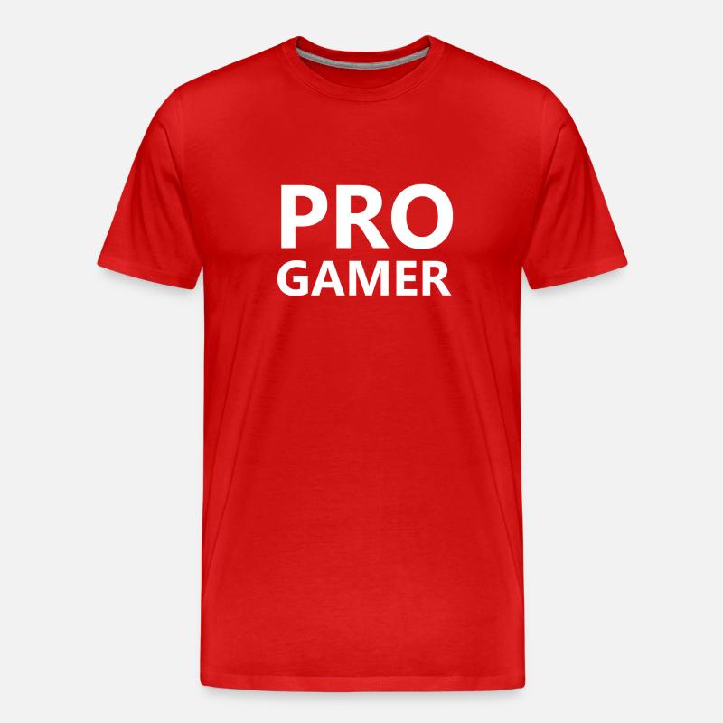 PRO GAMER - Männer Premium Bio T-Shirt - Rot