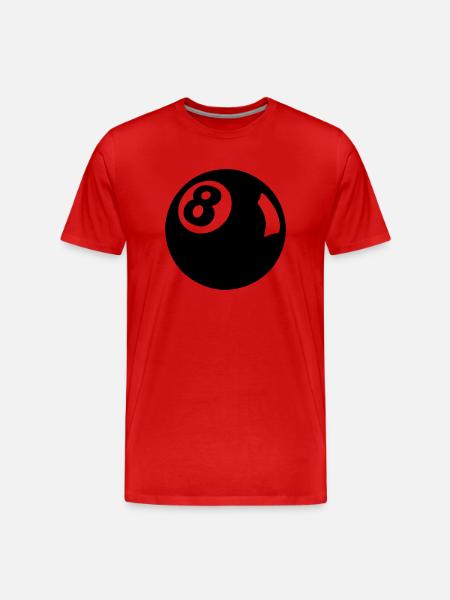 8 Ball - Men's Premium Organic T-Shirt - red