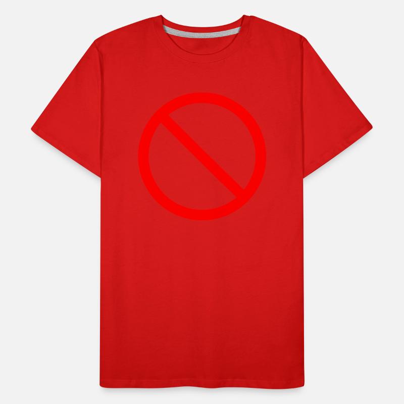 panneau d'interdiction T-shirt bio Premium Homme