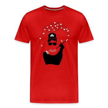 Diamant Girl - Juwelen Prinzessin - Schmuck - Männer Premium Bio T-Shirt - Rot - Vorne - Damien (186cm)