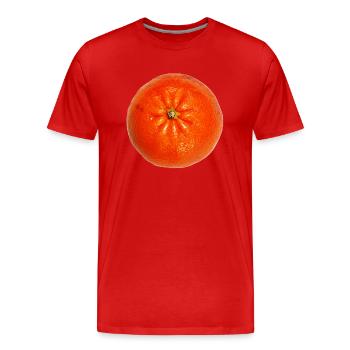 veggie Veggie mandarine mandarine fruits1 - T-shirt bio Premium Homme - rouge - Devant - Damien (186cm)