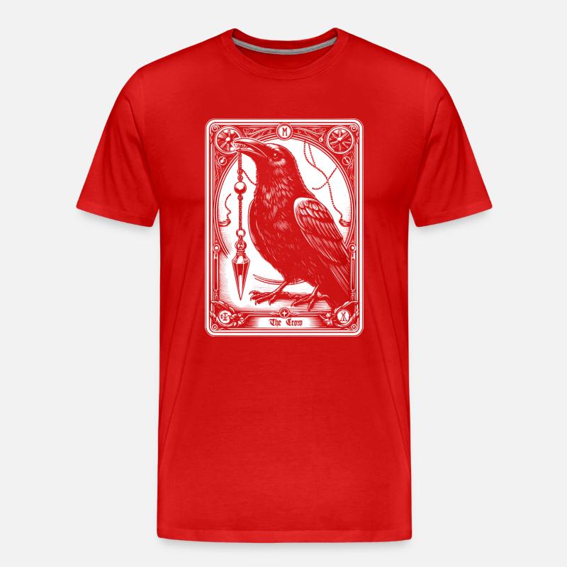 Rabenpendel Tarot - Männer Premium Bio T-Shirt - Rot