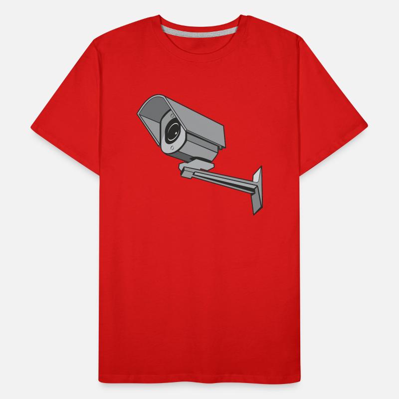 Caméra de sécurité T-shirt bio Premium Homme