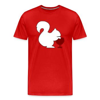 grapes weintrauben wine wein vines3 - Männer Premium Bio T-Shirt - Rot - Vorne - Damien (186cm)